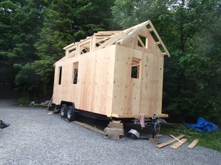 Lower wall sheathing complete